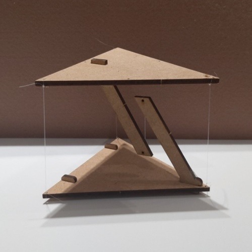 텐세그리티 구조물 만들기(삼각형)